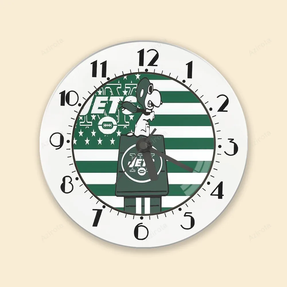 New York Jets Snoopy v43 Alarm Clock