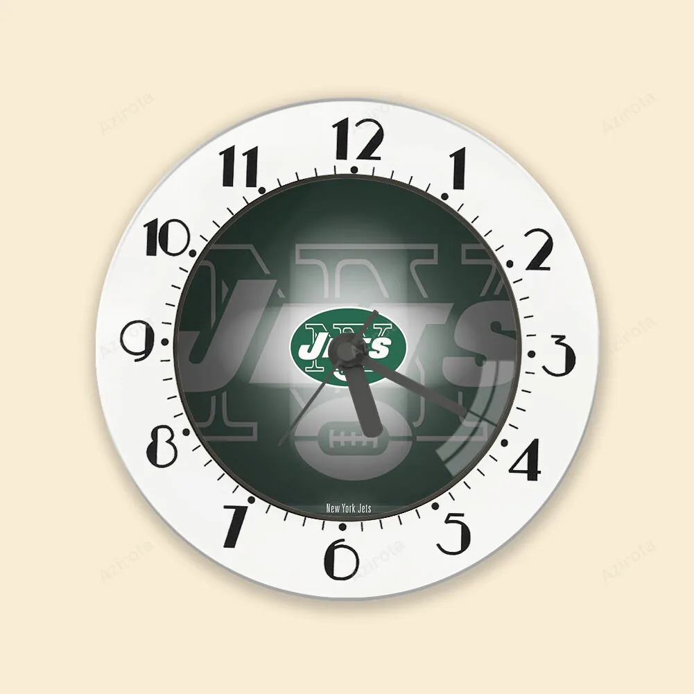 New York Jets Emblem v21 Alarm Clock