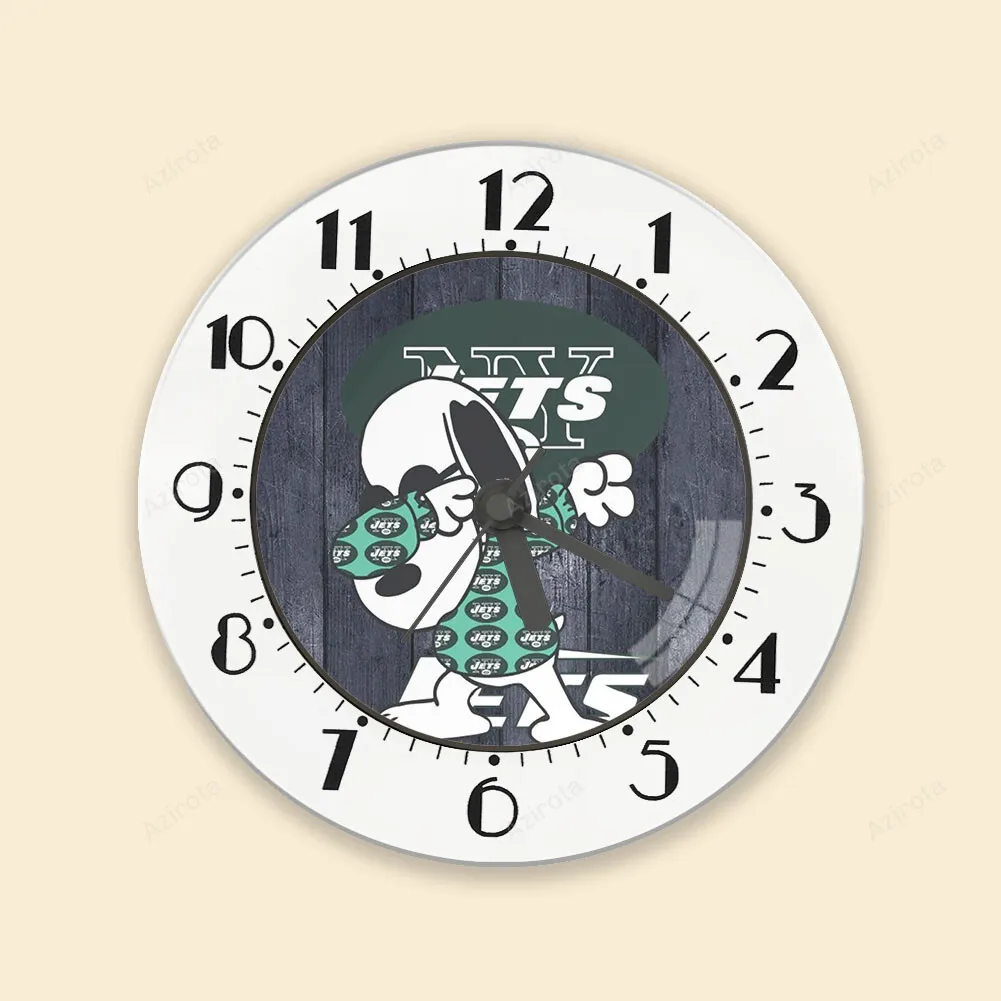 New York Jets Snoopy v42 Alarm Clock