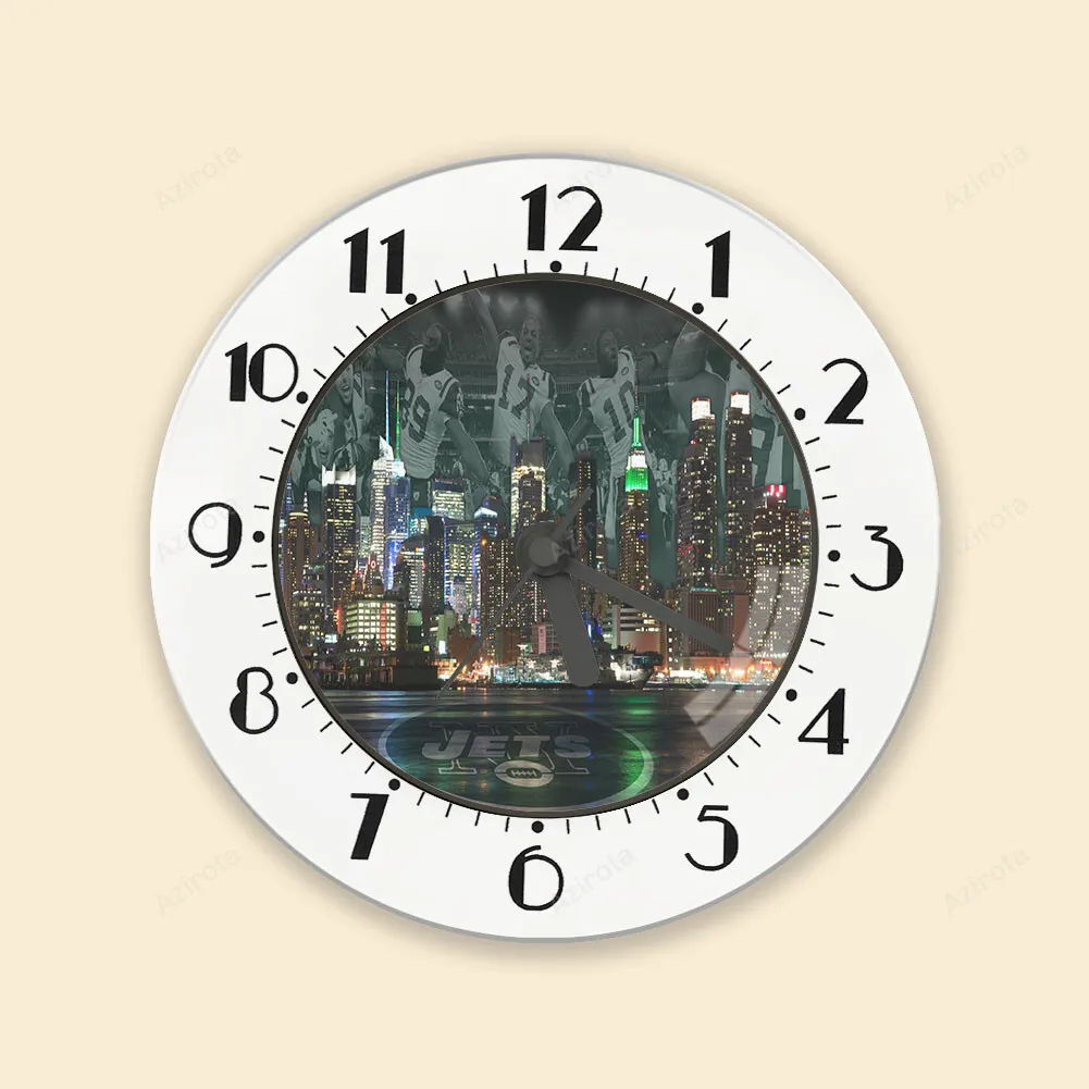 New York Jets City Night v25 Alarm Clock