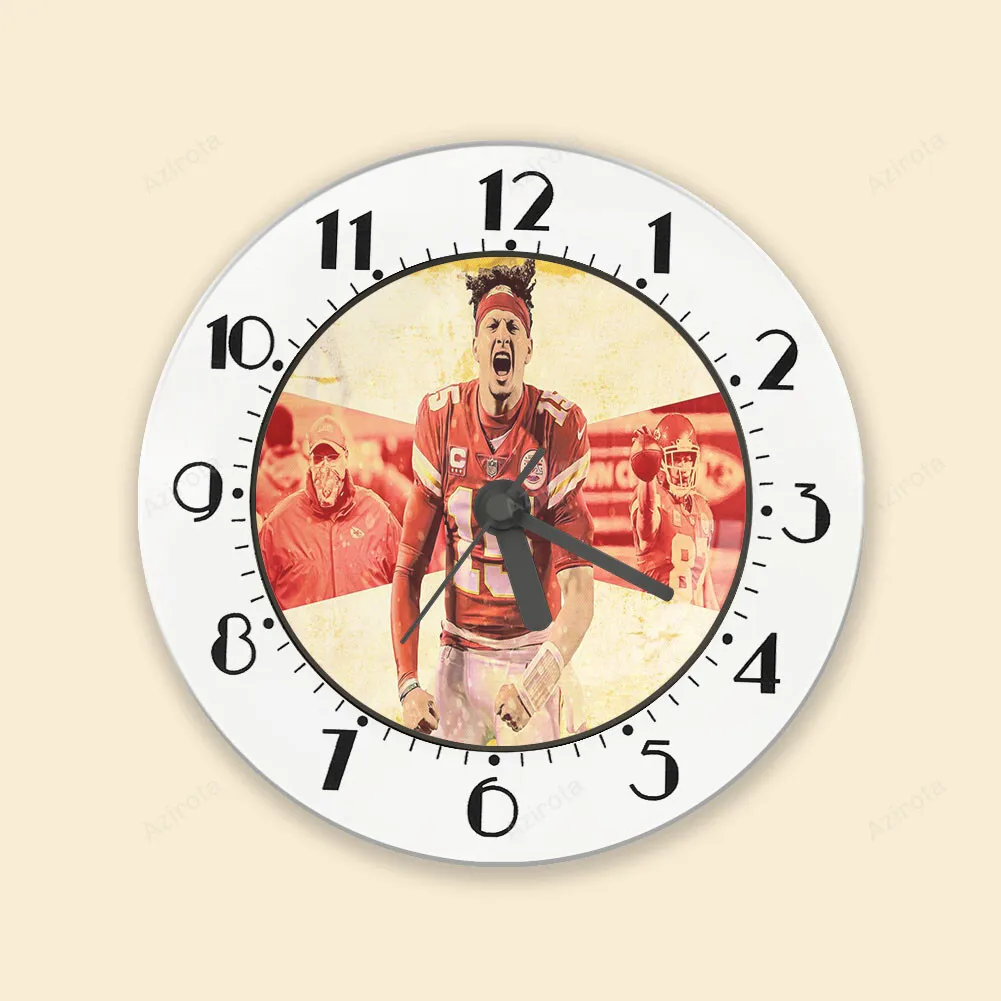 Kansas City Chiefs Patrick Mahomes 15 v6 Alarm Clock