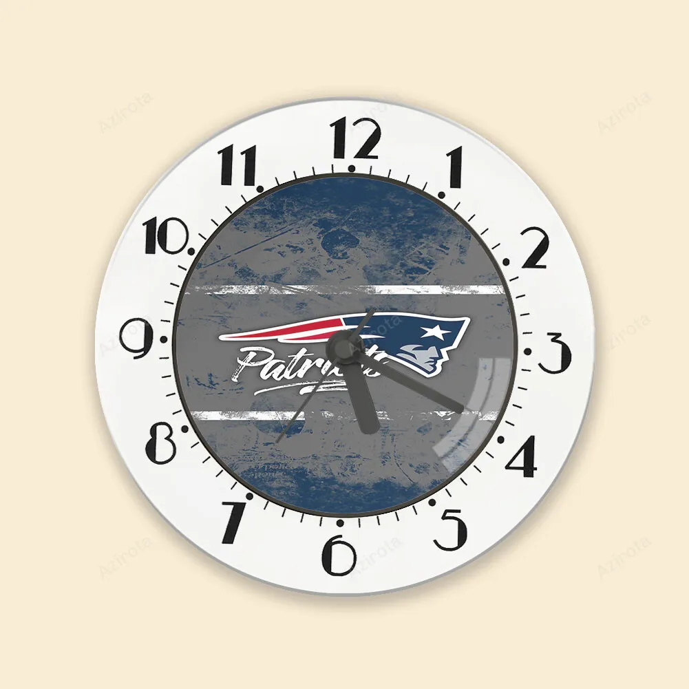 New England Patriots Gray Blue1 Alarm Clock