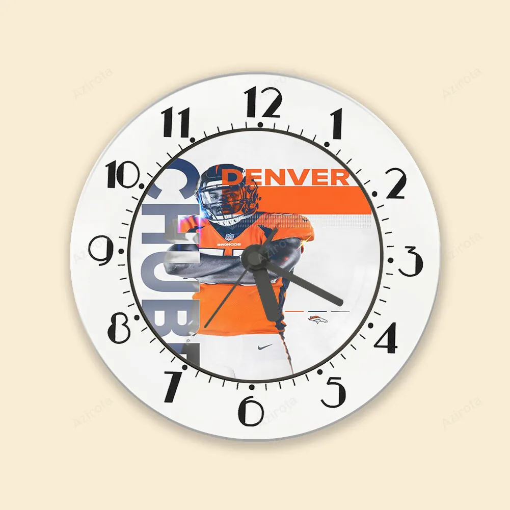 Denver Broncos Bradley Austin Chubb3 Alarm Clock