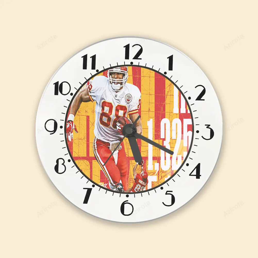 Kansas City Chiefs Tony Gonzalez 88 v2 Alarm Clock