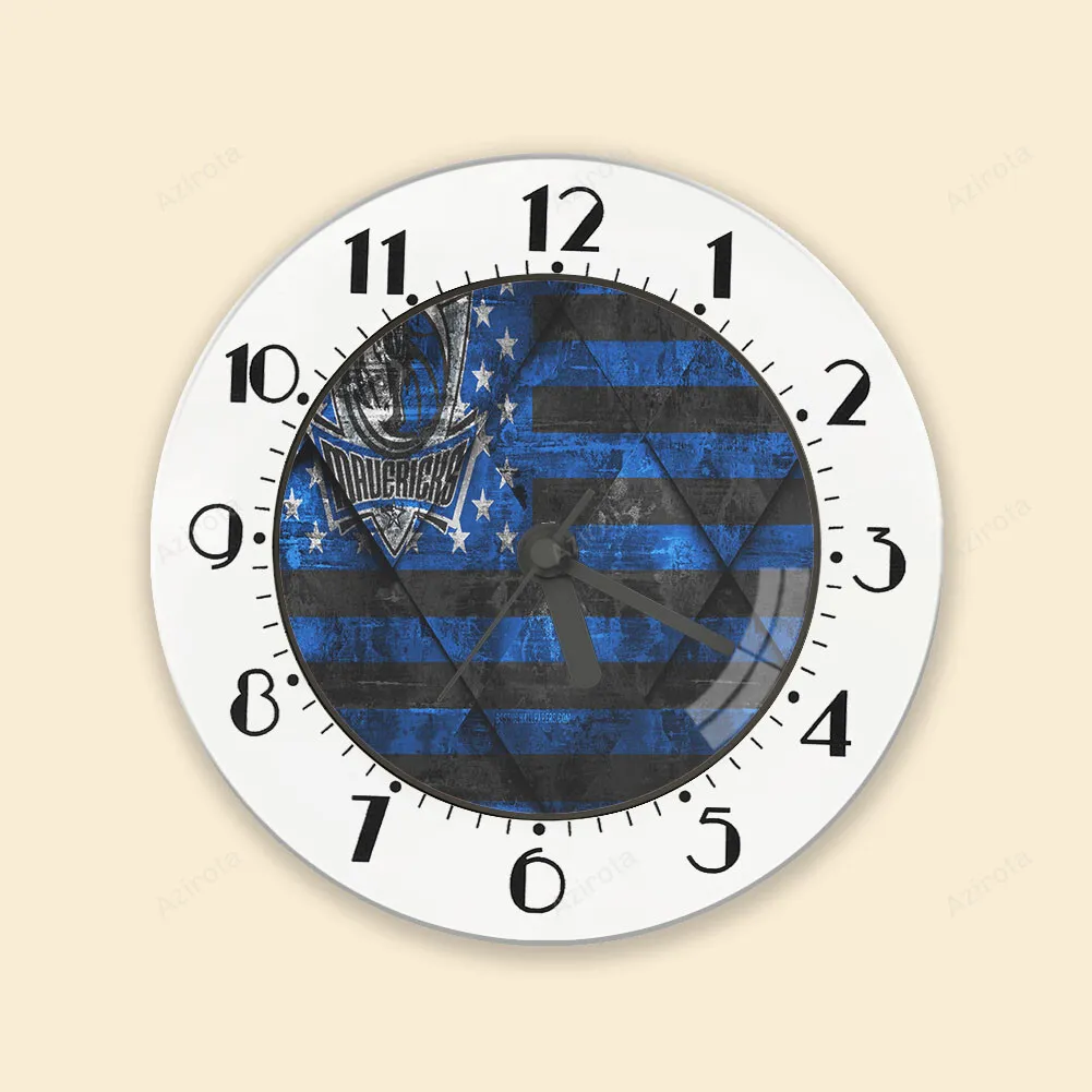 Dallas Mavericks Logo Art 31 Alarm Clock