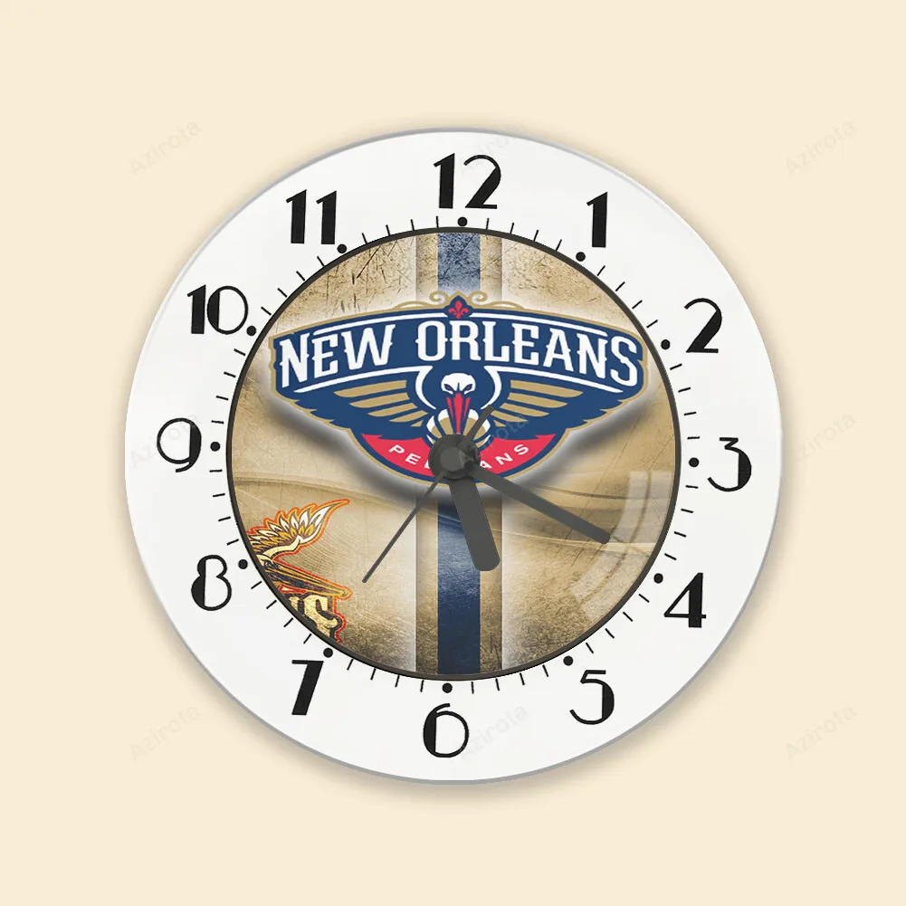 New Orleans Pelicans Emblem v21 Alarm Clock
