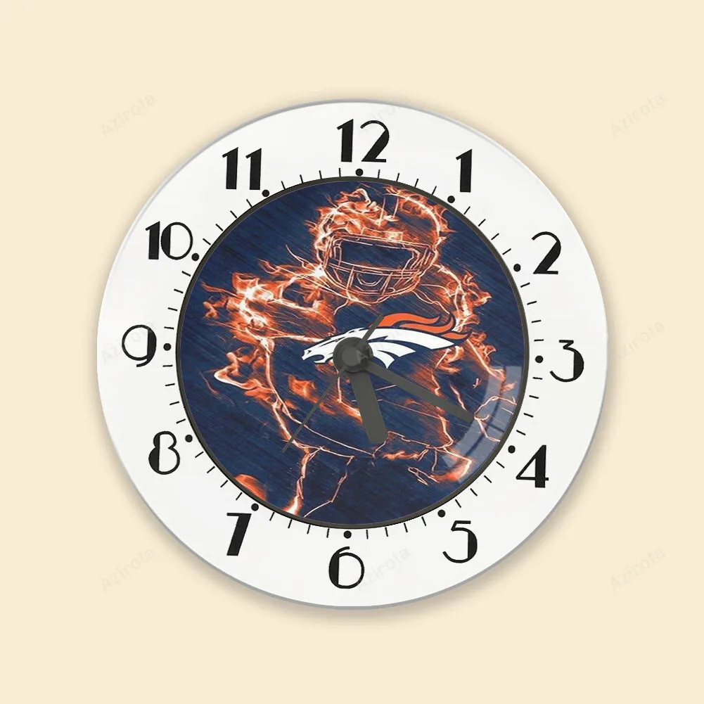 Denver Broncos Fire Emblem v5 Alarm Clock