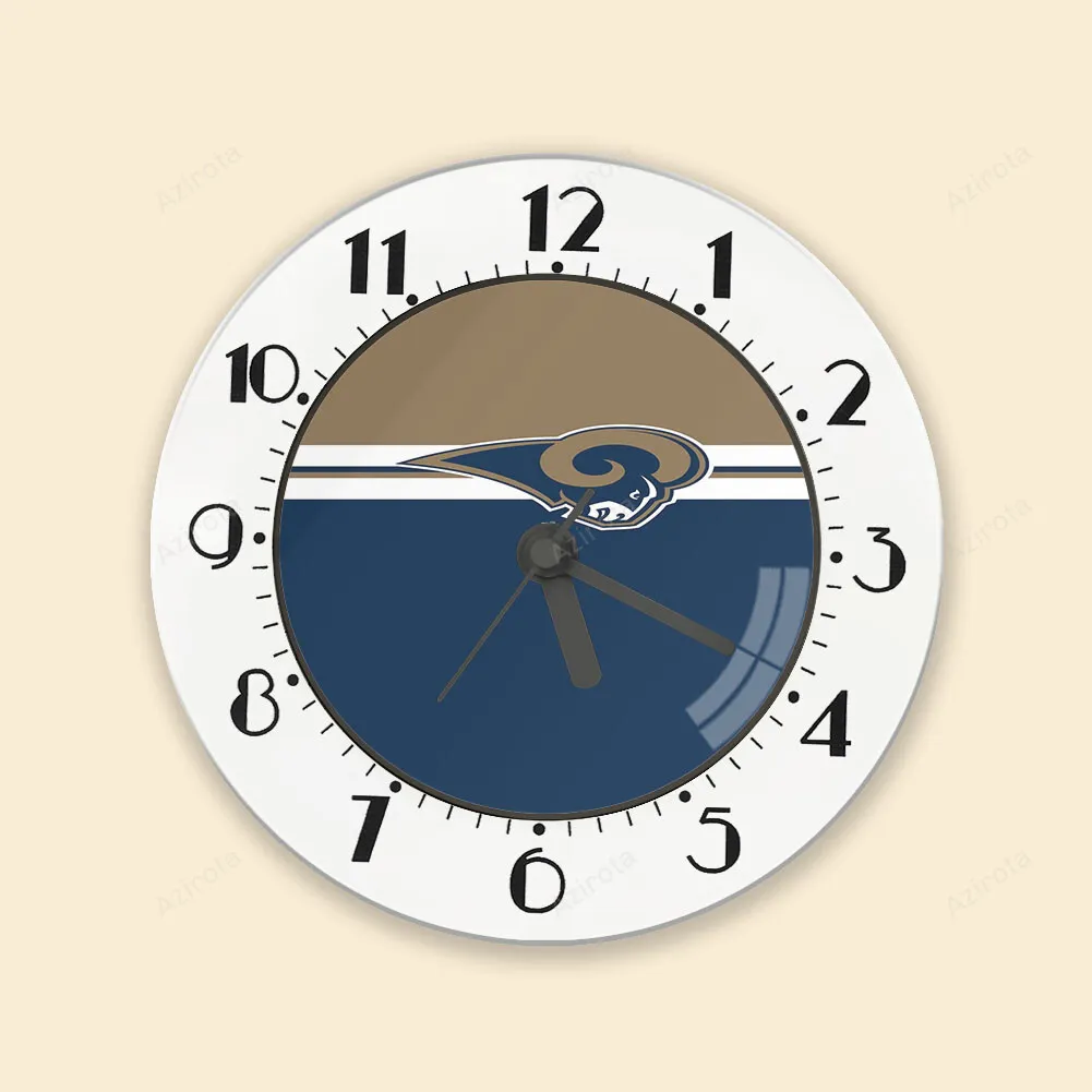 Los Angeles Rams White Line Navy Yellow Alarm Clock