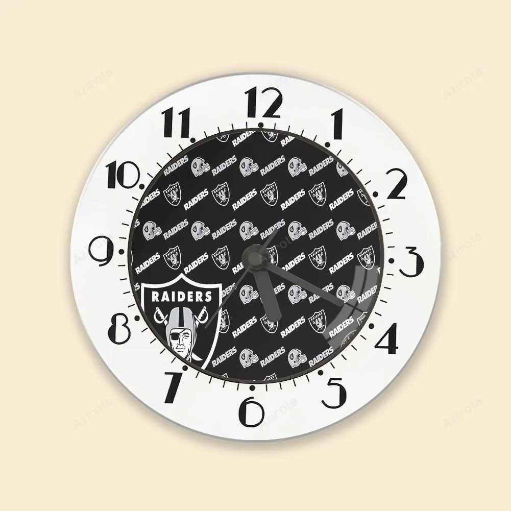 Las Vegas Raiders Logo Pattern6 Alarm Clock Alarm Clock