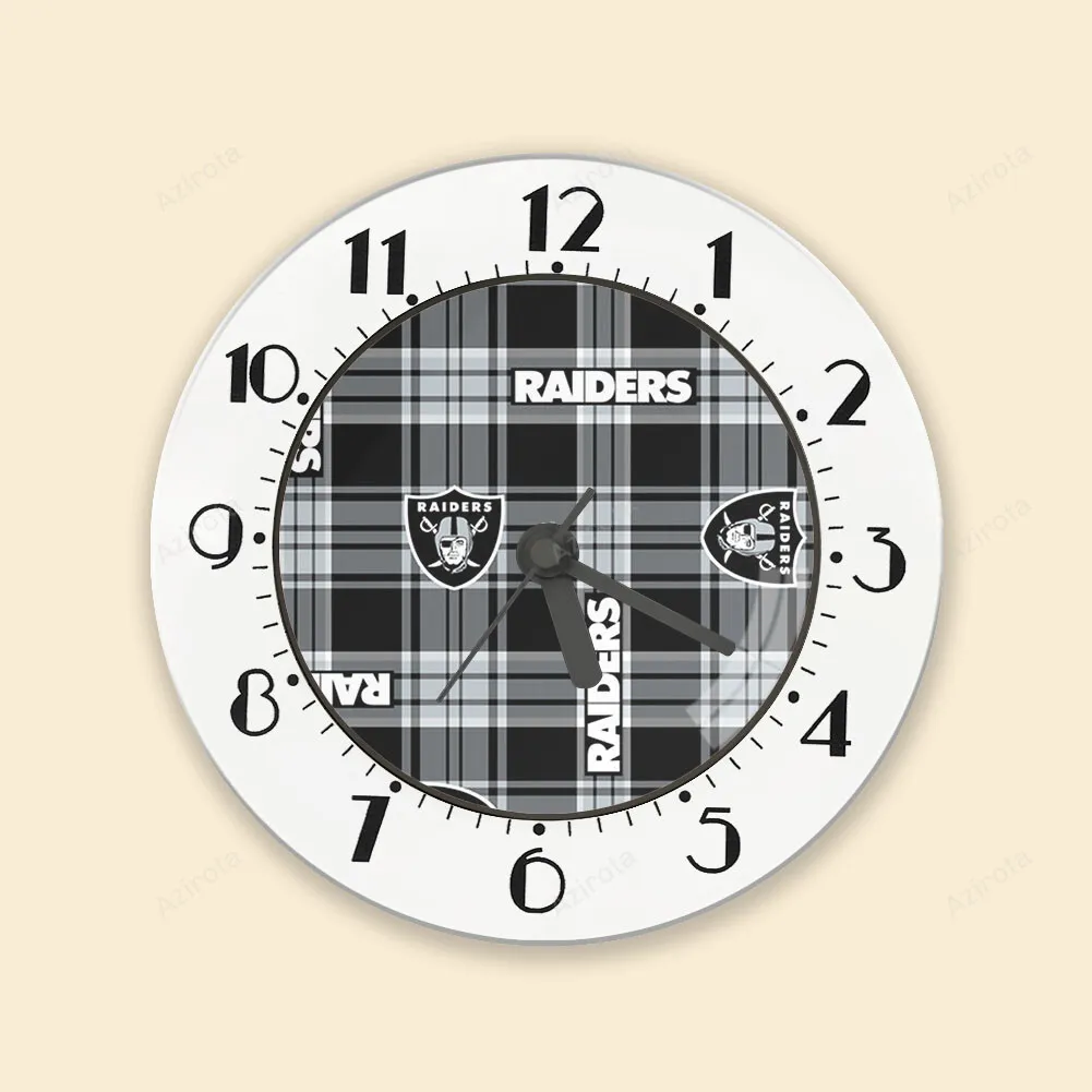 Las Vegas Raiders Logo Pattern4 Alarm Clock Alarm Clock