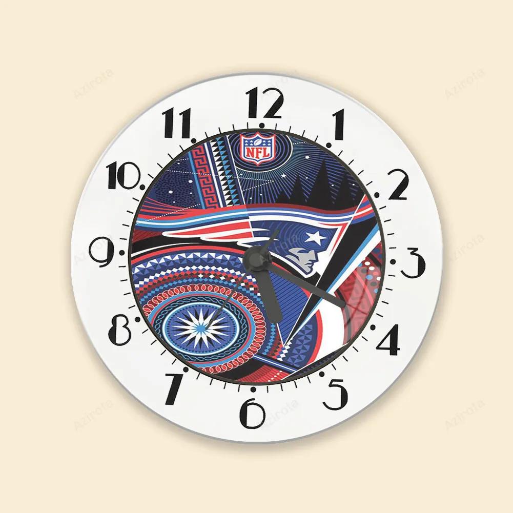 New England Patriots Geometric Alarm Clock