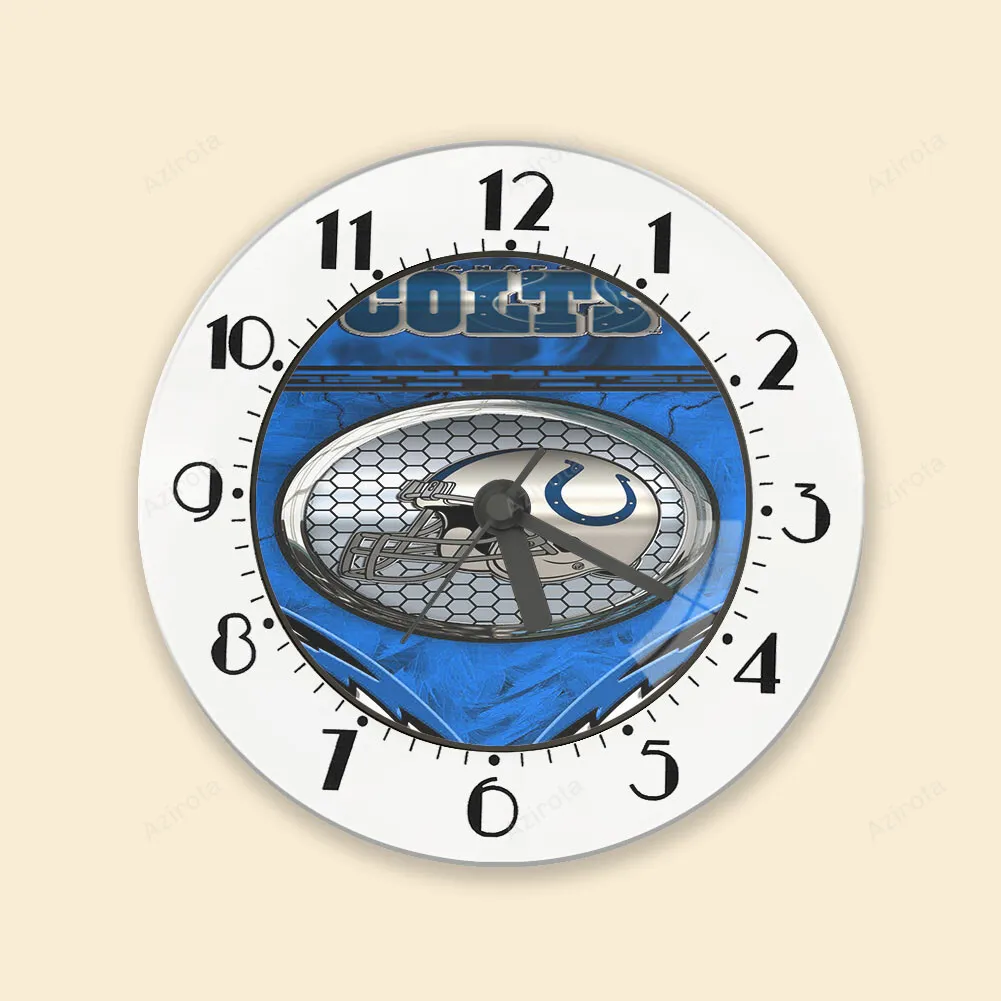 Indianapolis Colts Helmet Hive Metal Alarm Clock