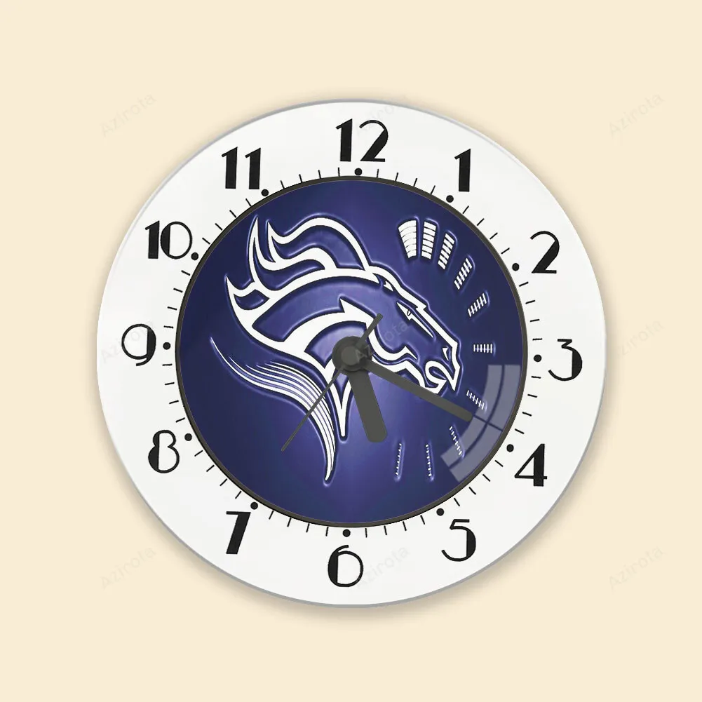 Denver Broncos Emblem v29 Alarm Clock