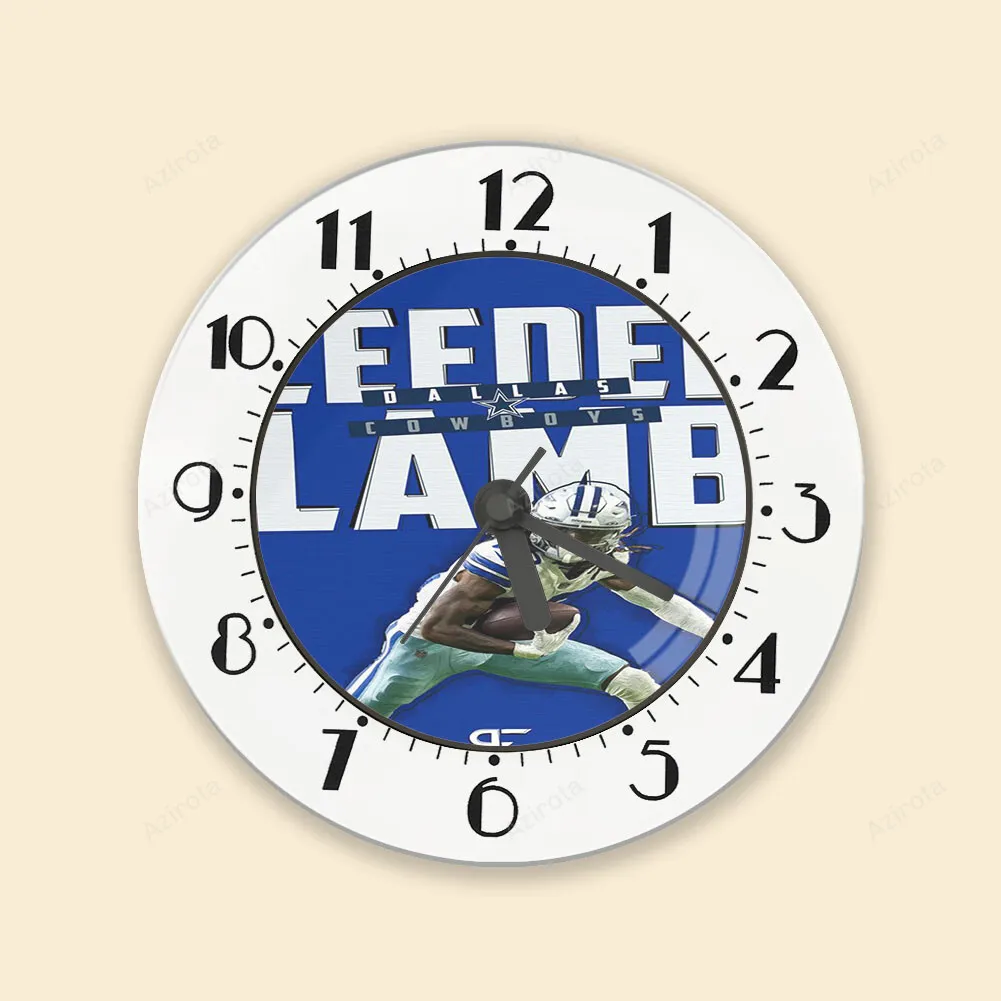 Dallas Cowsboys CeeDee Lamb4 Alarm Clock