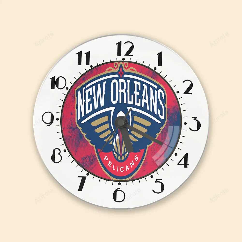 New Orleans Pelicans Emblem v18 Alarm Clock