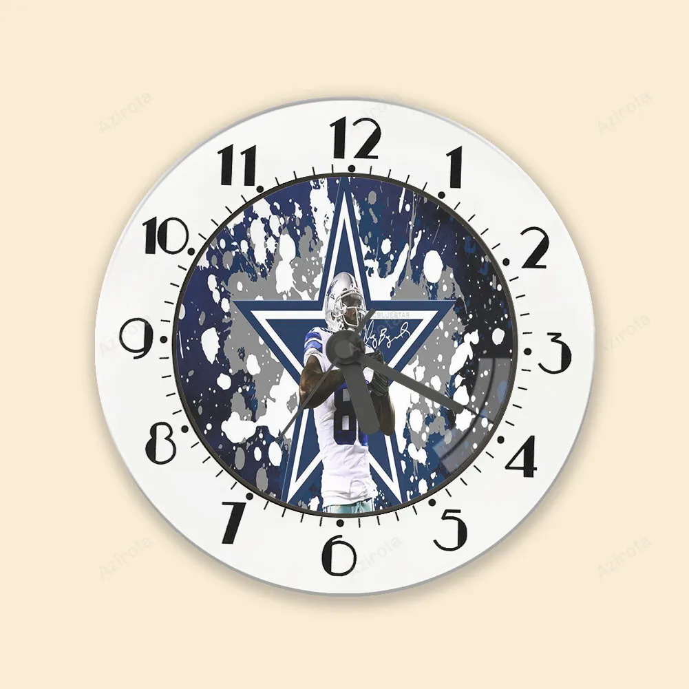 Dallas Cowboys Player Painting Star Alarm Clock