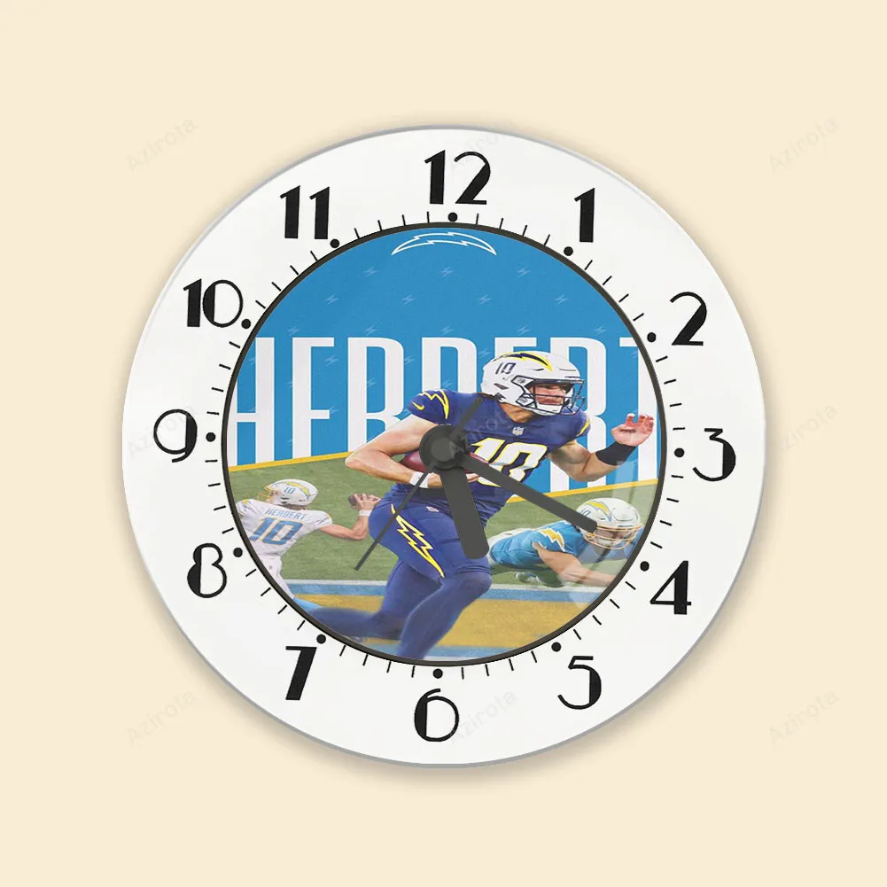 Los Angeles Chargers Justin Herbert3 Alarm Clock