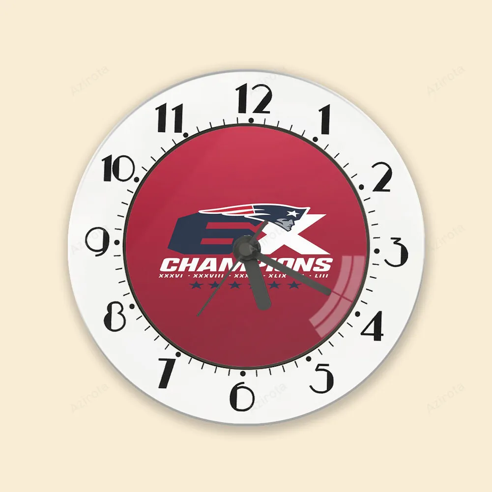 New England Patriots 6X Champions Alarm Clock