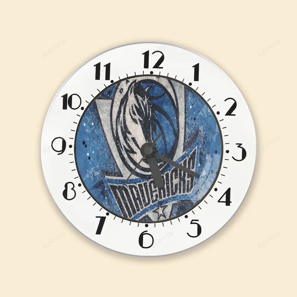 Dallas Mavericks Logo Art 27 Alarm Clock
