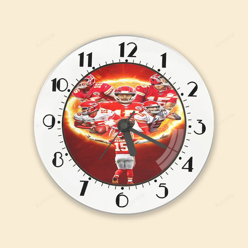 Kansas City Chiefs Patrick Mahomes 15 v5 Alarm Clock