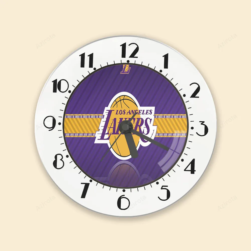 Los Angeles Lakers Emblem v57 Alarm Clock