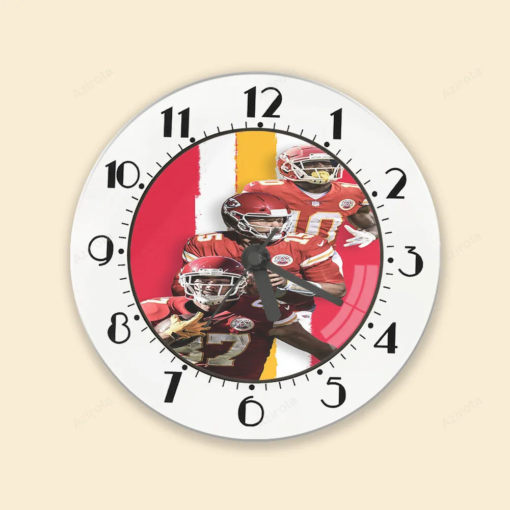 Kansas City Chiefs Team v12 Alarm Clock