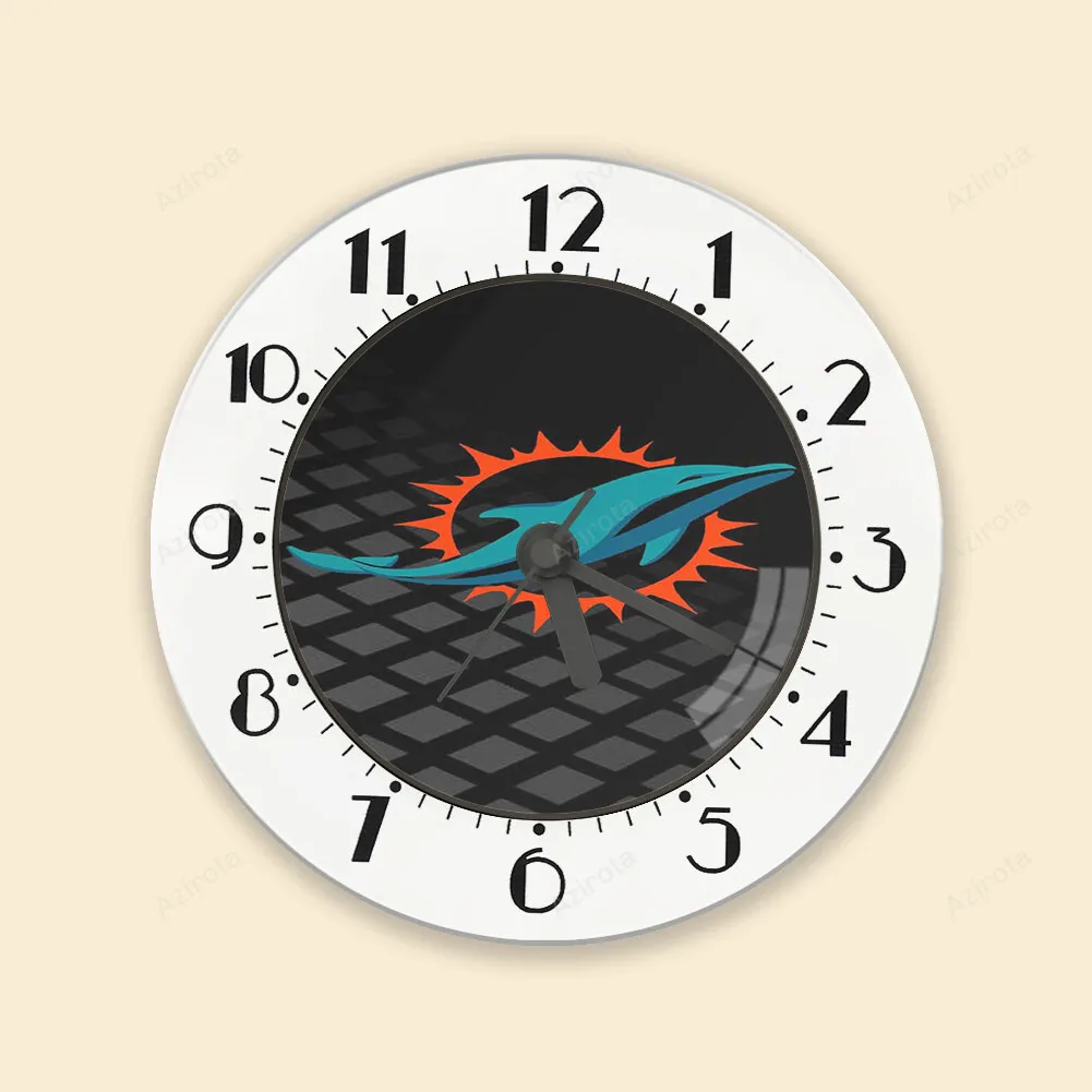 Miami Dolphins Logo 1 Alarm Clock