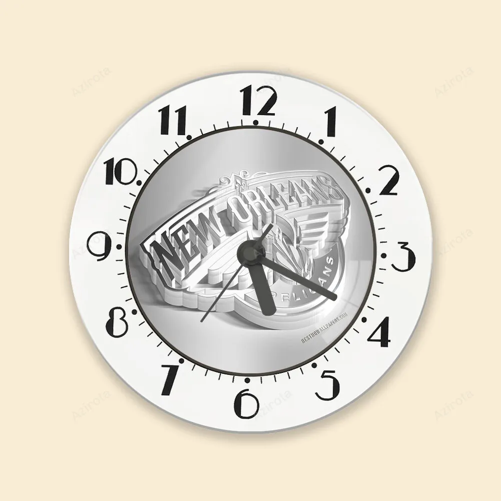 New Orleans Pelicans Emblem v11 Alarm Clock