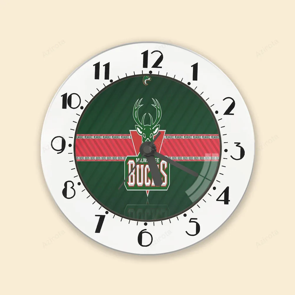 Milwaukee Bucks Emblem v51 Alarm Clock