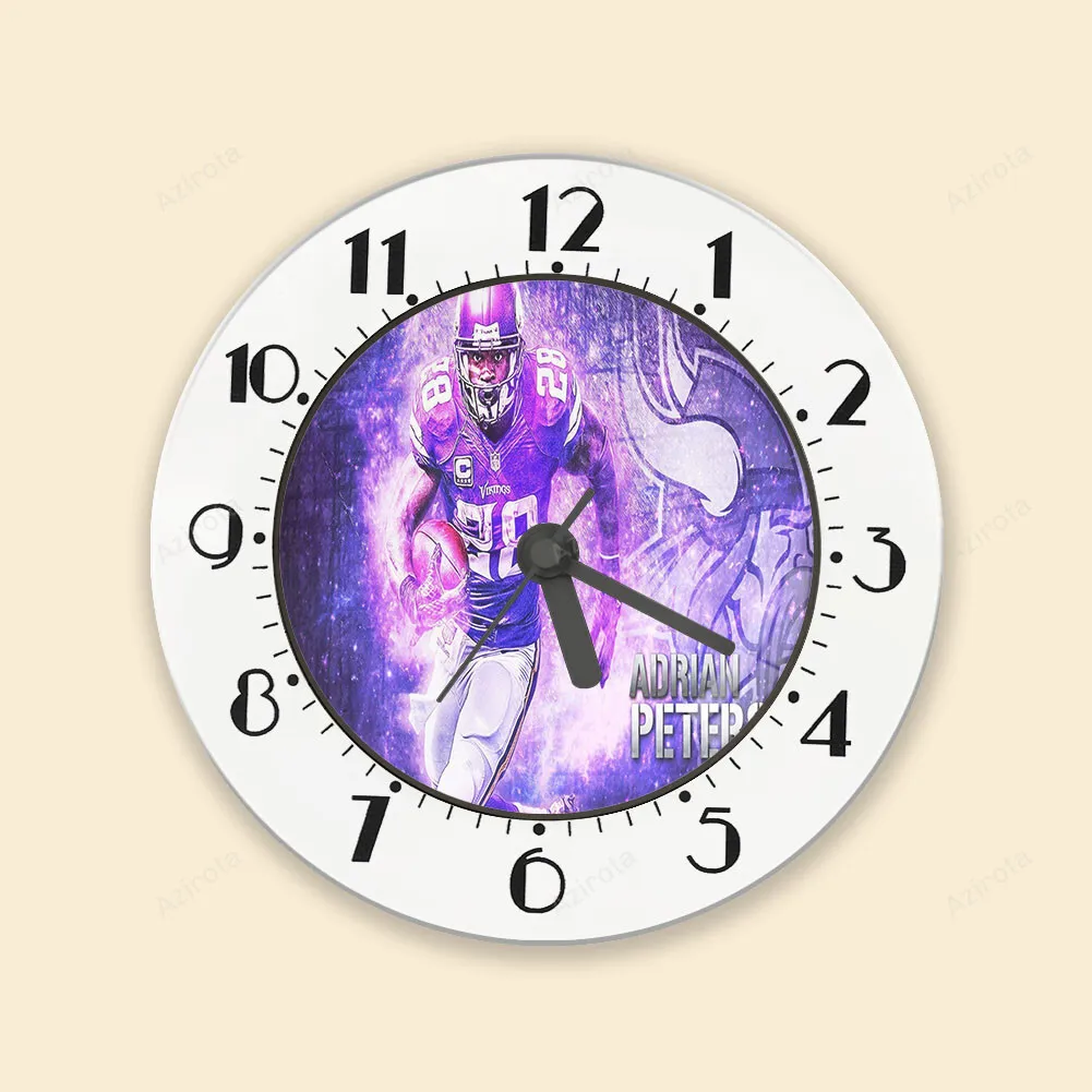 Minnesota Vikings Adrian Peterson 28 v4 Alarm Clock
