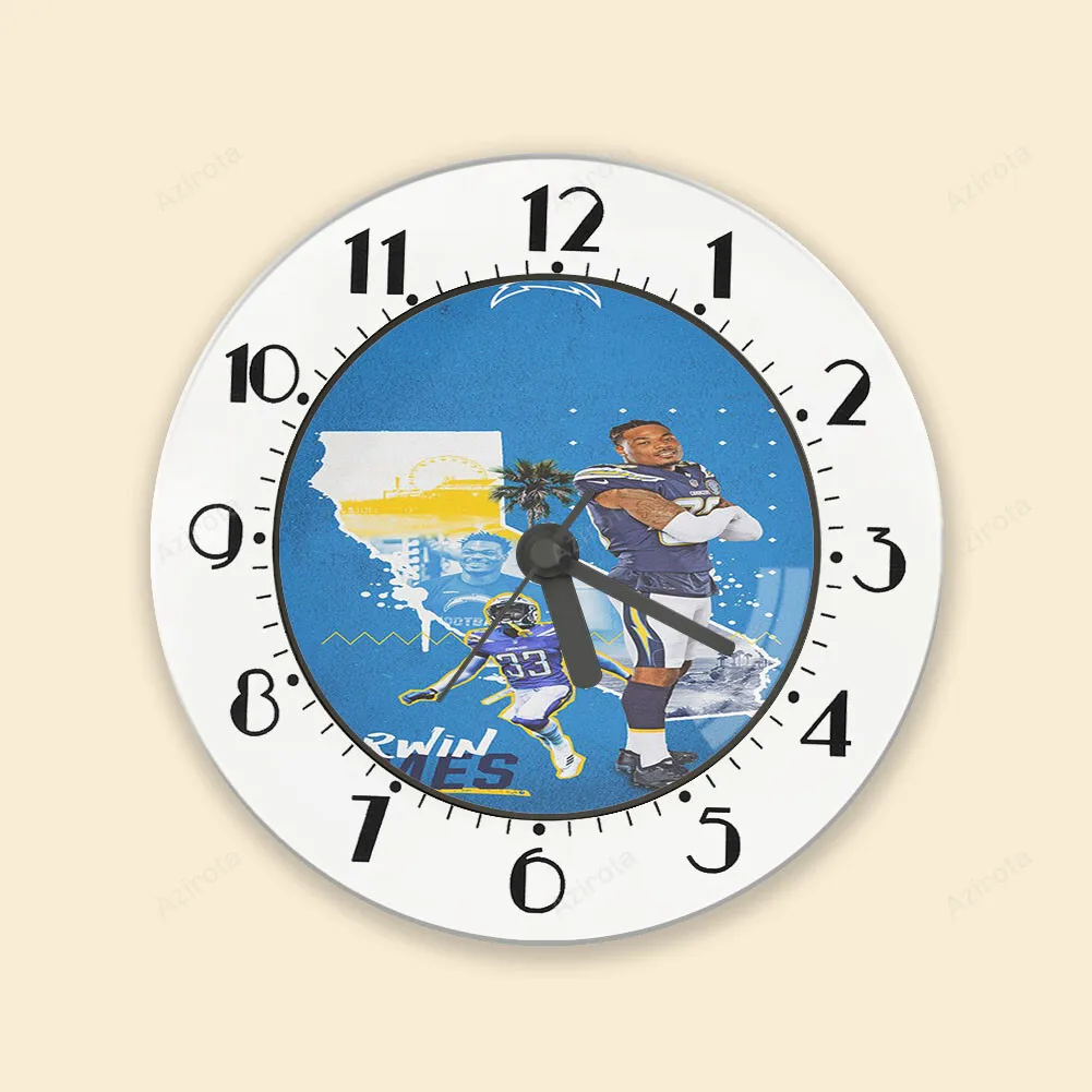 Los Angeles Chargers Bronny James3 Alarm Clock