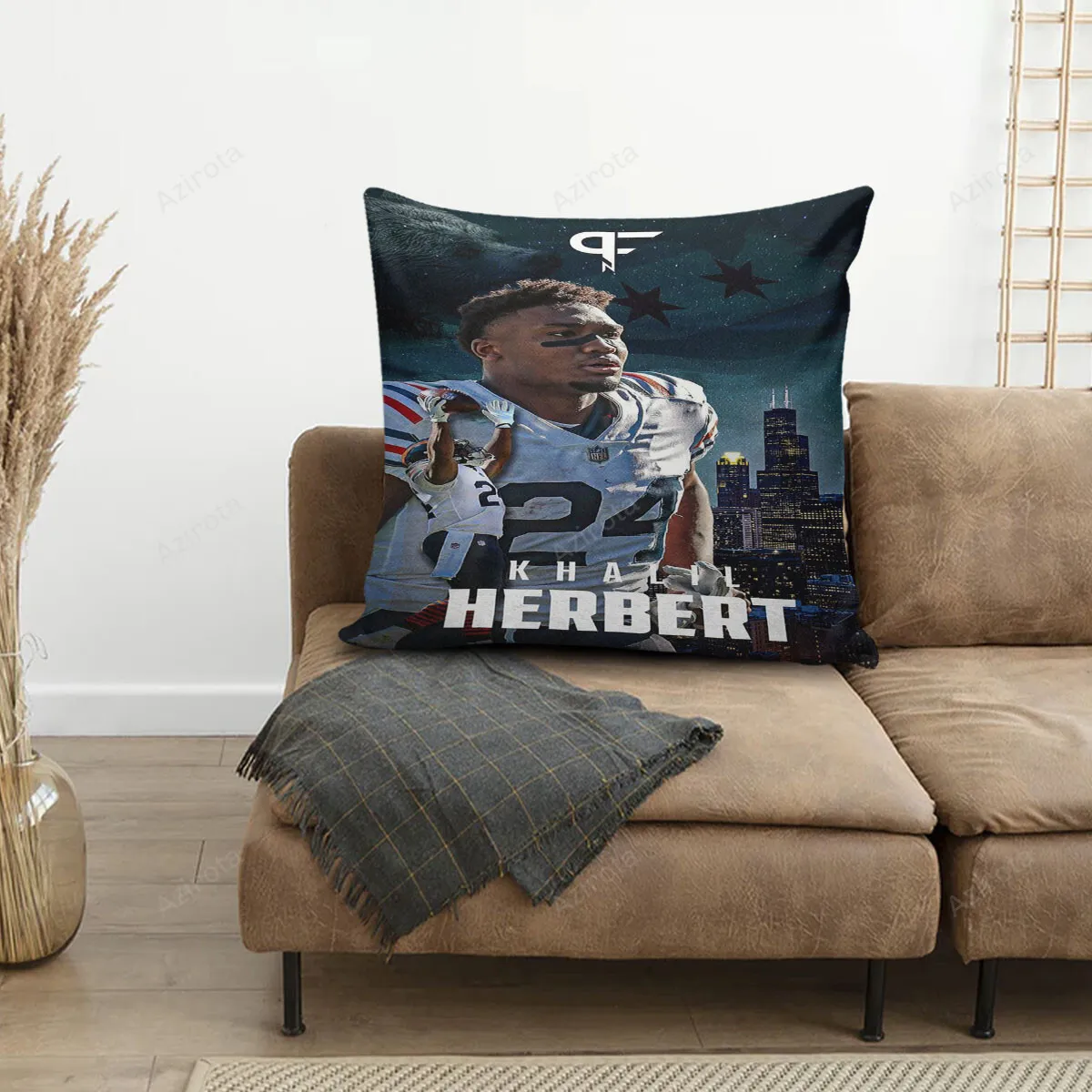 Chicago Bears Khalil Herbert1 3D Printing Pillowcase