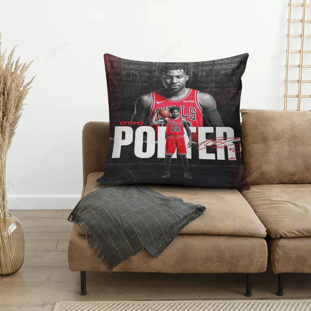 Chicago Bulls 22 Otto Porter 3D Printing Pillowcase