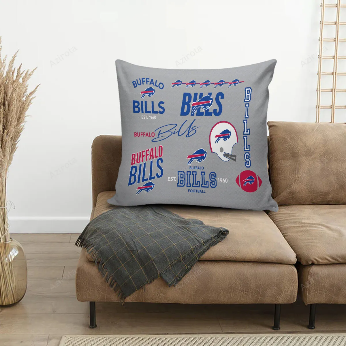 Buffalo Bills Logo v19 3D Printing Pillowcase