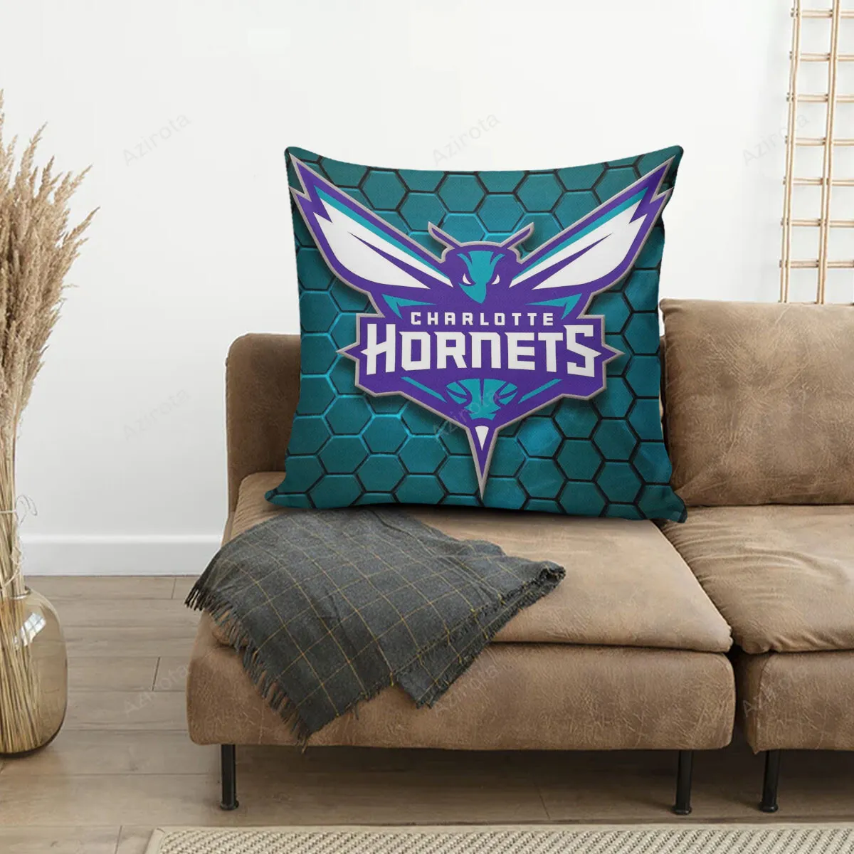 Charlotte Hornets Hive Blue 3D Printing Pillowcase