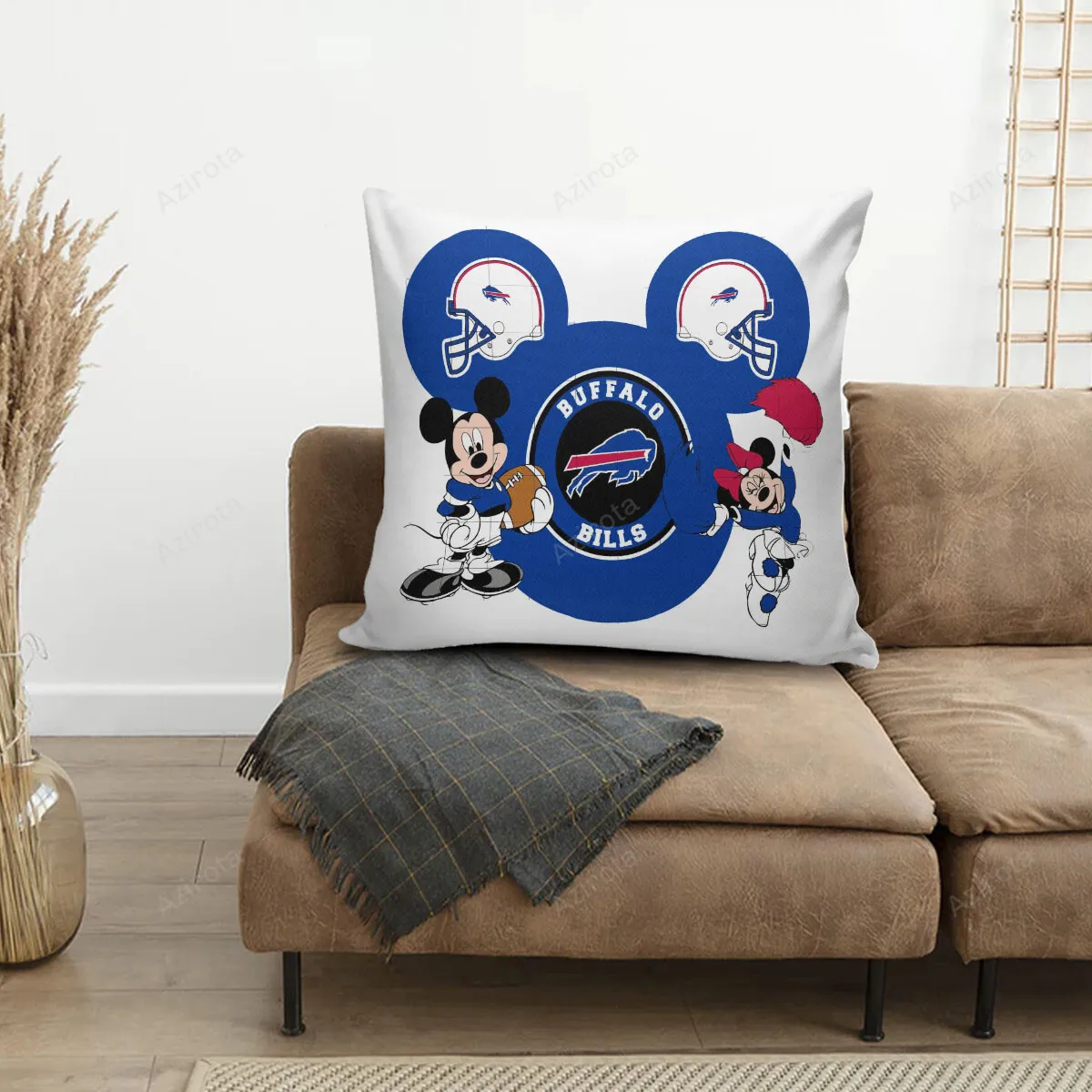 Buffalo Bills Mickey Minnie 3D Printing Pillowcase