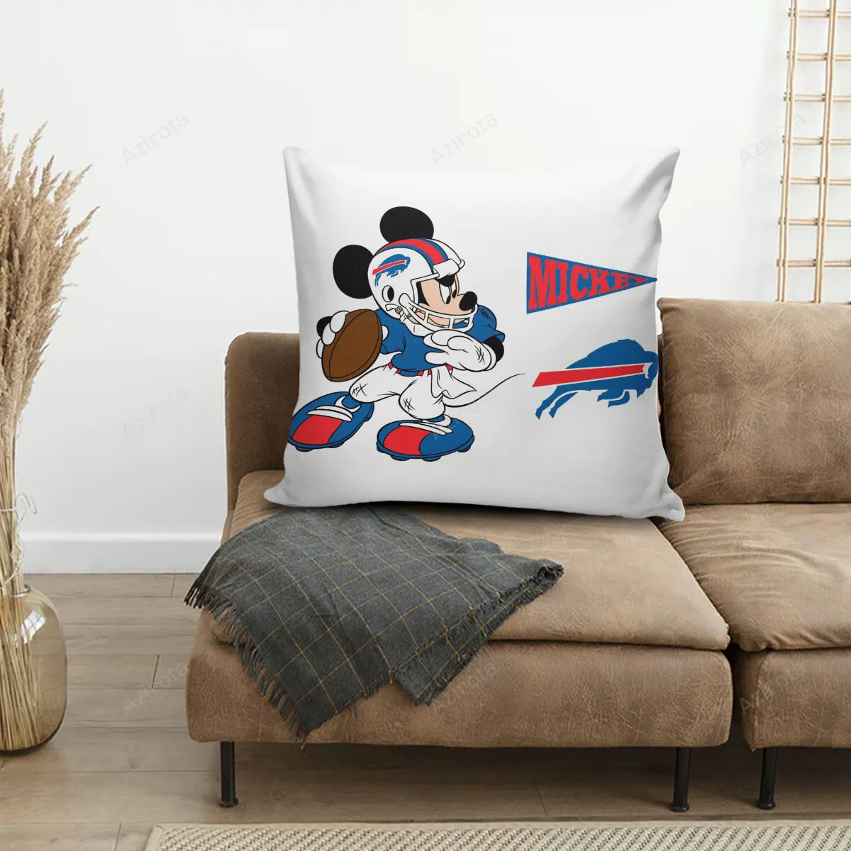 Buffalo Bills Mickey v1 3D Printing Pillowcase