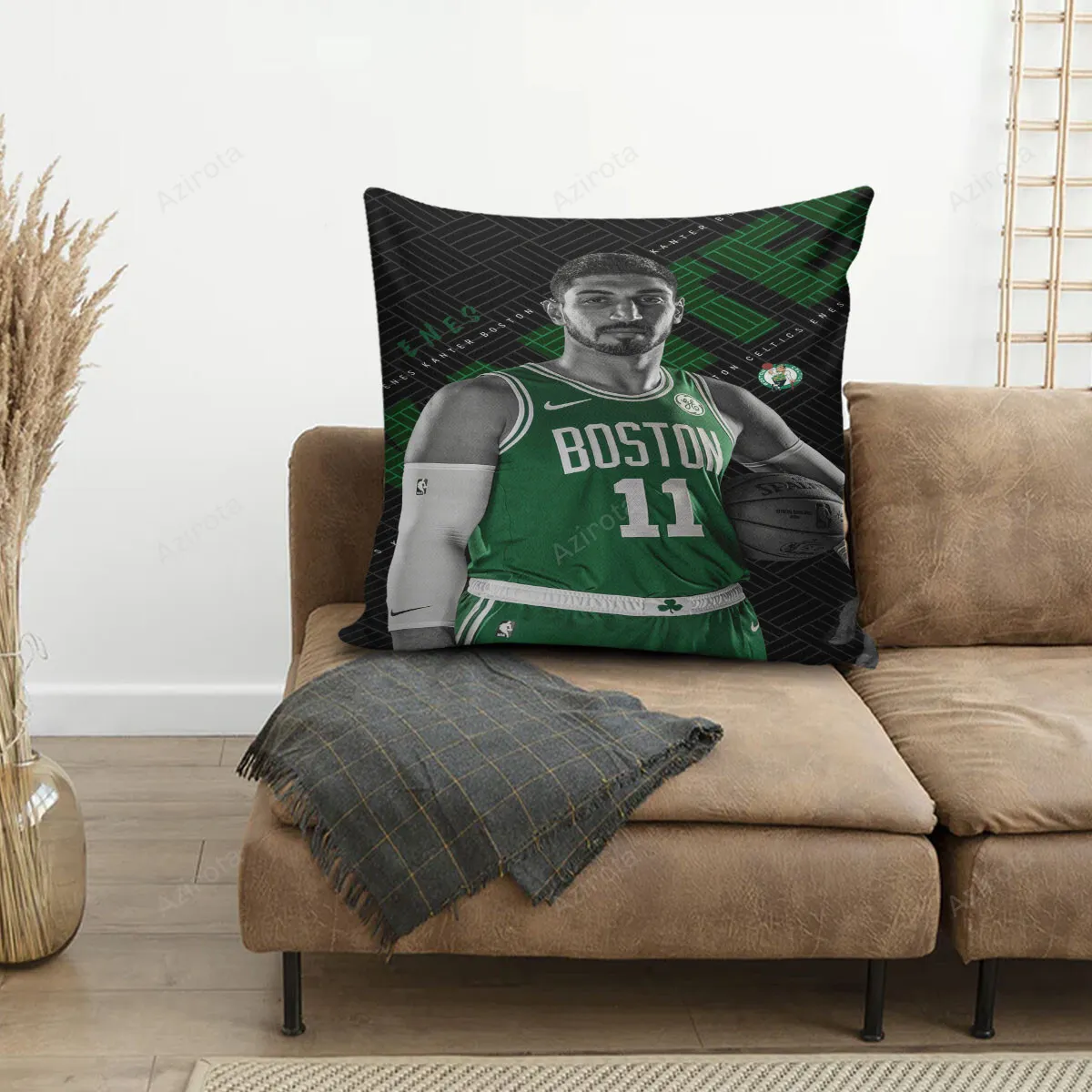 Boston Celtics Enes Freedom1 3D Printing Pillowcase