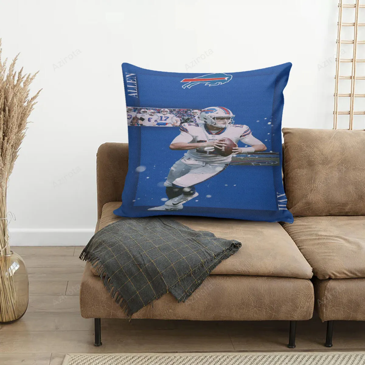 Buffalo Bills 17 Josh Allen v4 3D Printing Pillowcase