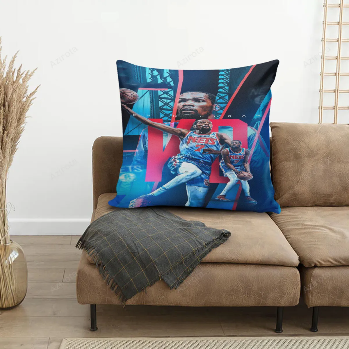 Brooklyn Nets Kevin Durant10 3D Printing Pillowcase