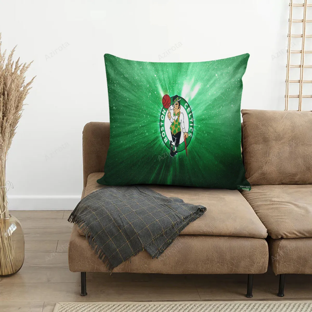 Boston Celtics Galaxy Green 3D Printing Pillowcase