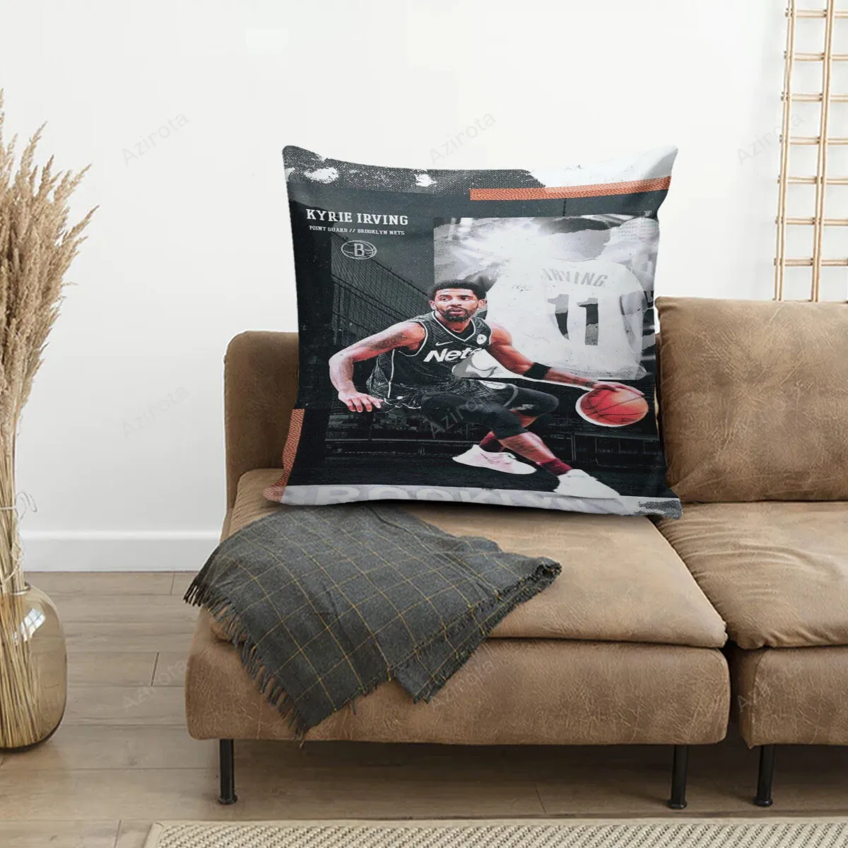 Brooklyn Nets Kyrie Irving19 3D Printing Pillowcase