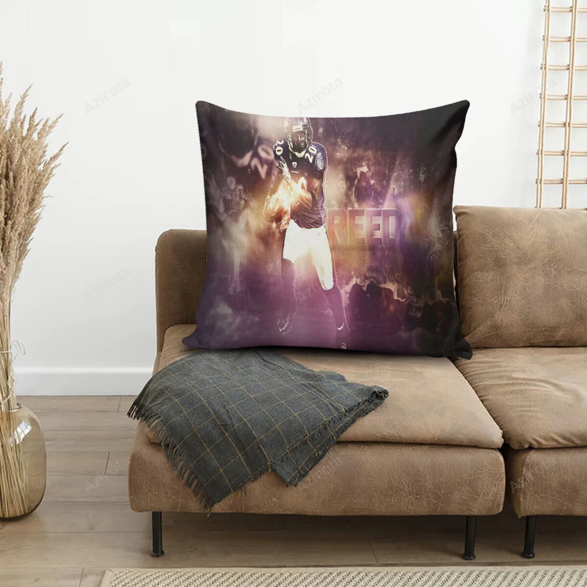 Baltimore Ravens Ed Reed 20 3D Printing Pillowcase