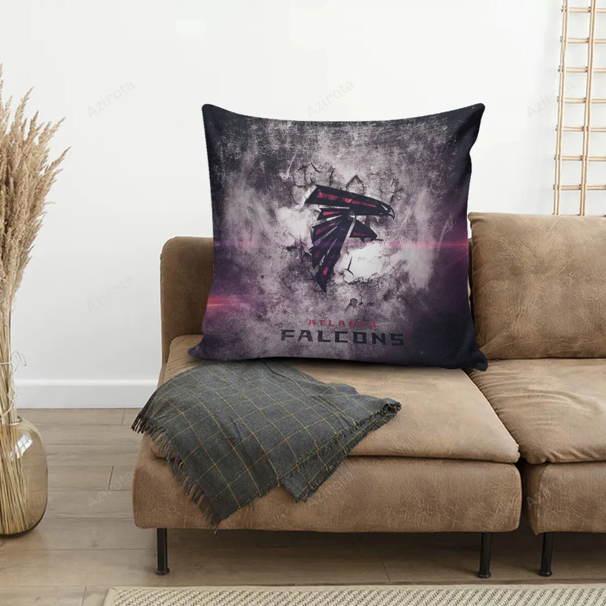 Atlanta Falcons Texture Wall 3D Printing Pillowcase