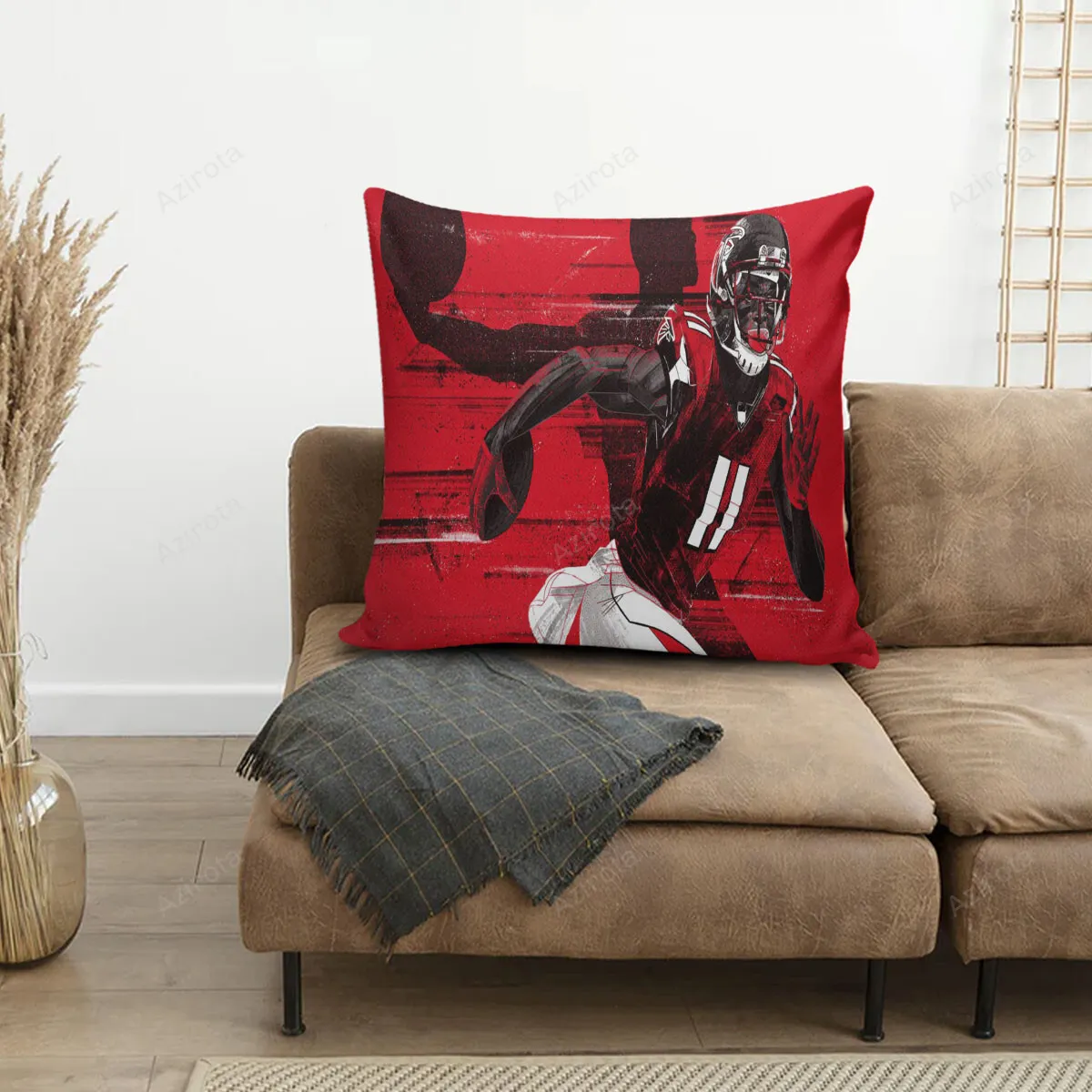 Atlanta Falcons Julio Jones 11 Running 3D Printing Pillowcase