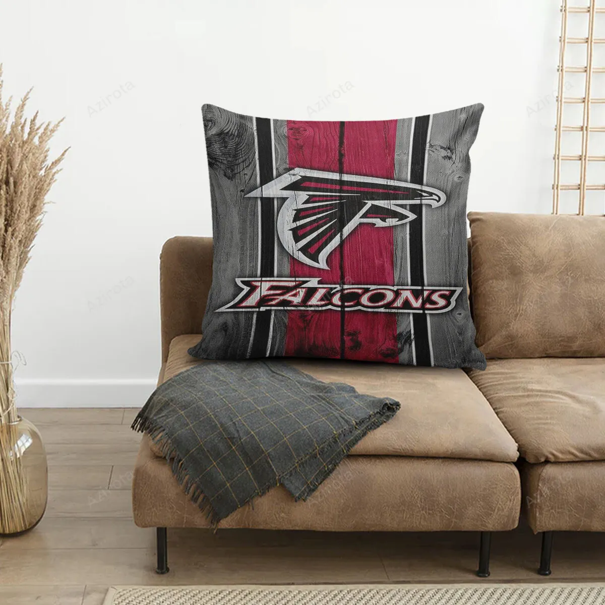 Atlanta Falcons Wooden2 3D Printing Pillowcase