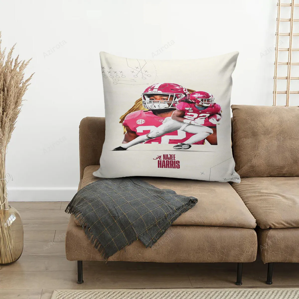 Arizona Cardinals Najee Harris1 3D Printing Pillowcase