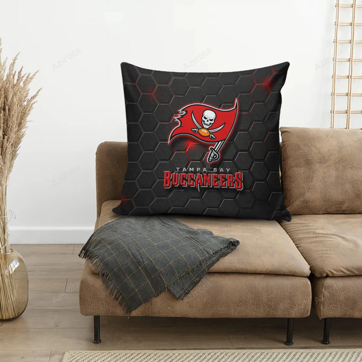 Tampa Bay Buccaneers Emblem v41 3D Printing Pillowcase