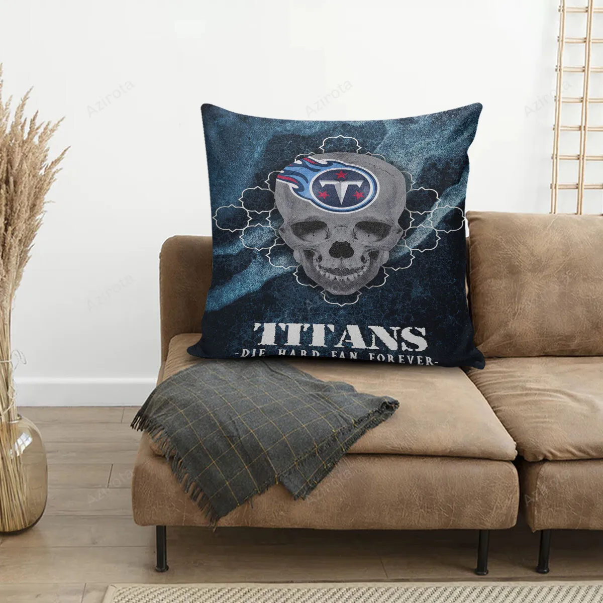 Tennessee Titans Skull v17 3D Printing Pillowcase