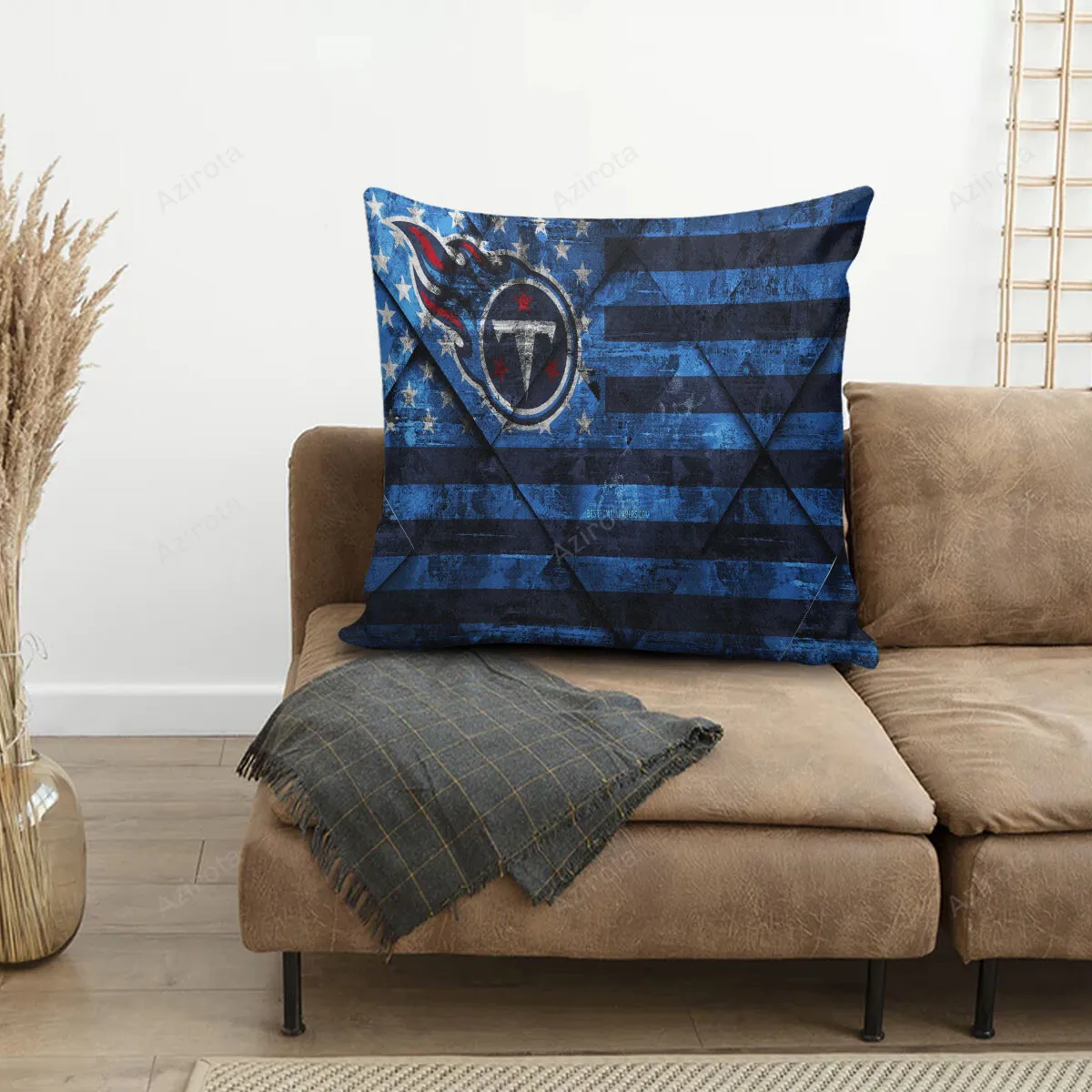 Tennessee Titans American Flag v13 3D Printing Pillowcase